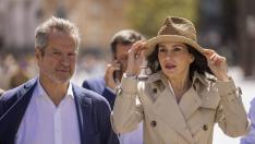 Arrimadas junto a Pérez Calvo, este miércoles en Zaragoza.
