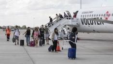 Vuelo de Volotea a Menorca desde el aeropuerto de Zaragoza.