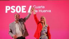 Javier Lambán, este viernes en la presentación de Merche Pérez como candidata al Ayuntamiento de Cuarte.