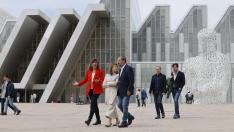 Acto sobre vivienda del PSOE en Zaragoza, con la presencia de Javier Lambán, Lola Ranera y la ministra de Transporte, Raquel Sánchez