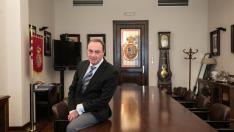Antonio Morán, en las instalaciones del colegio.