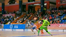 El portero Iván Bernad sostuvo al Sala 10 durante todo el partido.