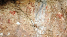 Pinturas rupestres del Neolítico en Penáguila (Alicante).