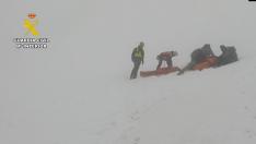 Rescate de un montañero fallecido en el pico de la Gran Facha, en Sallent de Gállego.