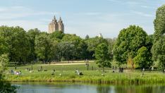 El lago Great Lawn and Turtle Pond en el Central Park de Nueva York  (EE.UU.)