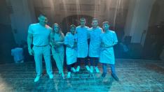 Los cocineros aragoneses ganadores del certamen de Vinaroz