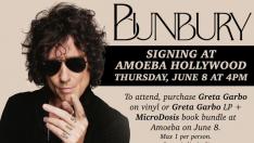 El anuncio de la firma de discos de Amoeba Hollywood.