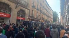 Concentración para parar un desahucio en el centro de Zaragoza