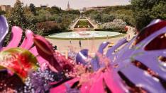 Vista del parque Grande el primer día de Zaragoza Florece 2023. gsc