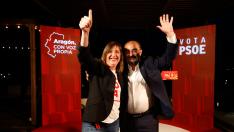 Acto de cierre de campaña del candidato del PSOE a la Presidencia de Aragón, Javier Lambán, y de la candidata socialista a la Alcaldía, Lola Ranera, en el Acuario