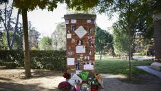 Archivo - El lugar en el que debería estar el memorial en honor a Cristina Ortiz.