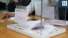 Las votaciones en las elecciones autonómicas y municipales en Aragón
