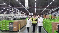 Imagen de archivo de la visita a las instalaciones de Valeo de la consejera de Economía Marta Gastón en 2022.