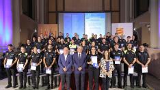 Acto de clausura del XXVI Curso de Formación para el ingreso en los Cuerpos de Policía Local de Aragón