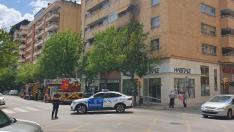 Hasta el lugar se han desplazado bomberos y Policía Local.