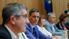 Reunión de Sánchez con los grupos parlamentarios del PSOE en el Congreso y Senado