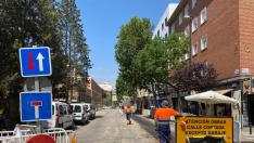 La segunda fase de obras de renovación de tuberías en la calle Pedro Cerbuna comienza este lunes