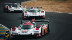 Los prototipos híbridos de Porsche Penske Motorsport dieron un total de 733 vueltas en el centenario de Le Mans.