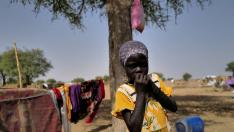 Refugiada de Sudán en el Chad.