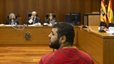 Boumadian B., ayer, durante el juicio celebrado en la Audiencia Provincial de Zaragoza