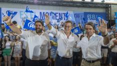 Acto electoral del PP en Murcia con Feijóo y Aznar