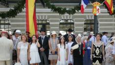 Canfranc se viste con sus mejores galas para rememorar la inauguración de la Estación