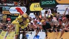 El danés Jonas Vingegaard, en acción en la contrarreloj de la 16ª etapa del Tour de Francia