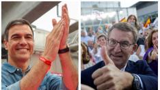 Pedro Sánchez y Alberto Núñez Feijóo