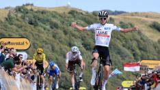 El esloveno Tadej Pogacar (UAE) gana la vigésima jornada del Tour disputada entre Belfort y Le Markstein