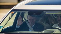 El avión del rey Juan Carlos aterriza en Vigo en su tercera visita a España