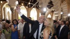 Fotos de la toma de posesión de Jorge Azcón como presidente de Aragón y ambiente en el Palacio de la Aljafería.