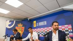 Presentación de Santiago Mouriño, nuevo jugador del Real Zaragoza, en La Romareda