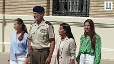 La princesa Leonor ingresa en la Academia General Militar de Zaragoza y se despide de su familia