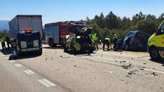 Accidente en Matalebreras (Soria)
