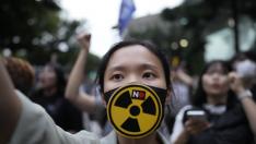 Seul - Proteste per l'acqua radioattiva della centrale nucleare di Fukushima