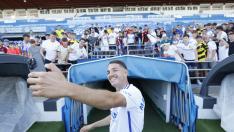 Presentación de Manu Vallejo, nuevo fichaje del Real Zaragoza, en La Romareda