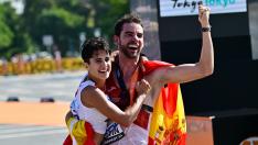 Doblete histórico de Álvaro Martín y María Pérez en el Mundial de atletismo