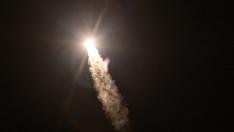 La misión SpaceX Crew-7 se eleva en un cohete Falcon 9 desde el complejo de lanzamiento 39A en el Centro Espacial Kennedy, Florida