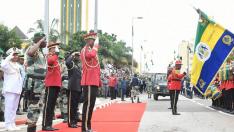 Toma de posesión del líder de la junta militar golpista de Gabón, Brice Oligui Nguema.