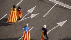 Fotos de la manifestación independentista de la Diada, en las calles de Barcelona