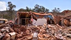 Destruction in Ouercane following earthquake