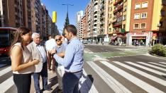 Apertura del nuevo carril bici en Fray José Casanova de Zaragoza