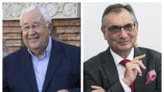 José Ángel Biel (izda.) y Antonio Cobo (dcha.).