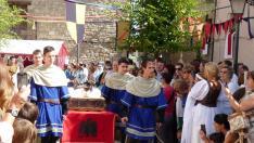 La recreación histórica de la estancia del Santo Grial, en una imagen de archivo.