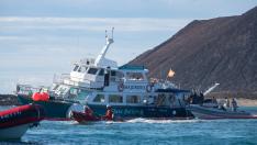 Se hunde un barco turístico en Fuerteventura