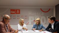 Un momento de la reunión celebrada entre el grupo del PSOE y UGT el 7 de septiembre.