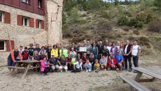 Encuentro de las federaciones aragonesa y valenciana de montañismo en Javalambre.