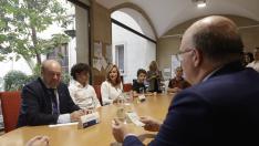 Pilar Alegría participa en el encuentro informal entre ministros de la UE y alumnos del IES Miguel Catalán