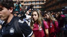 Las internacionales españolas convocadas por Montse Tomé ponen rumbo a Valencia