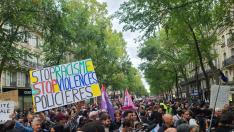 Manifestación de este sábado por las calles de París
